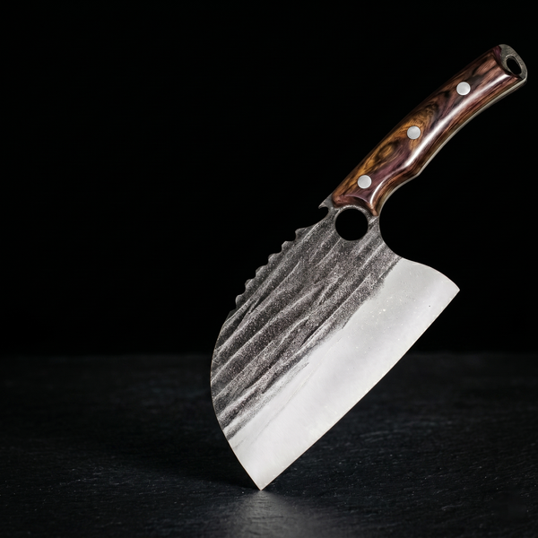 Razorback 6" Hand Forged Cleaver, High Carbon Steel, Rosewood Handle by Xcutlery