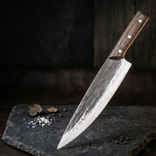 Ironclad 8.7" Hand Forged Chef Knife, High Carbon Steel
