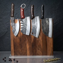 Warthog 6" Hand Forged Cleaver, 1095 Steel, Pakka Wood Handle