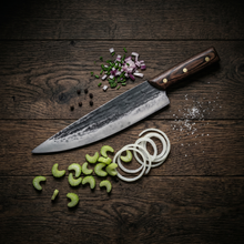 Ironclad 8.7" Hand Forged Chef Knife, High Carbon Steel
