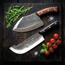 Kodiak 8" Hand Forged Cleaver, High Carbon Steel, Rosewood Handle