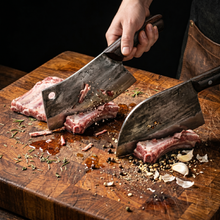 Chef's Kiss 7" Hand Forged Chef Knife, High Carbon Steel by Xcutlery — view 3