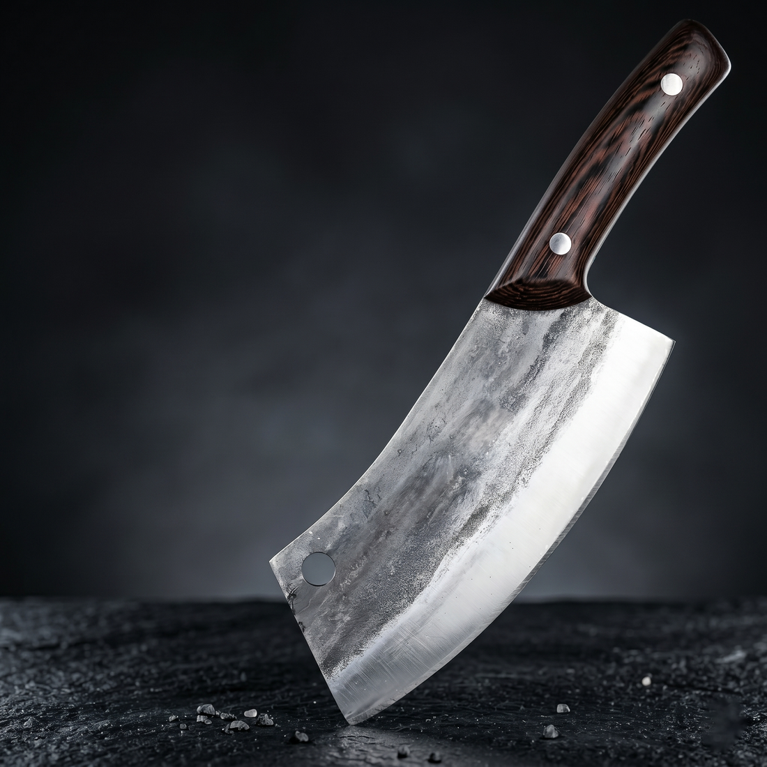 Kermode 7" Hand Forged Chef's Cleaver, High Carbon Steel