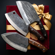 Kermode 7 inch Serbian chef knife shown as a gift for a home cook
